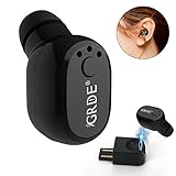 Bluetooth Earbud, GRDE Wireless Bluetooth Earpiece Mini In-ear Earphone Car Headphone with Mic and Magnetic USB Charger for iPhone 8 iPhone 7 Plus Samsung S8 Note8 Cell Phones