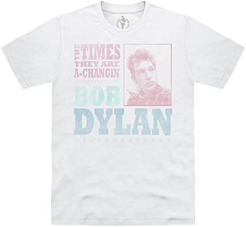 Official Bob Dylan T Shirt The Times They are a-Changin', Male