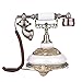 fosa European Antique Phone, Retro Vintage Telephone Phones Classic Desk FSK/DTMF Landline Phone with Real Time & Caller ID Display for Office Home Living Room Decor, Wonderful Gift