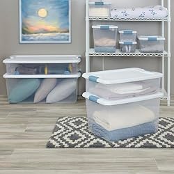 Sterilite 106 Qt Latching Storage Box, Stackable