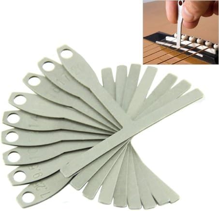DIAOSnx Guitar &amp; Electric Bass Understring Radius Gauge Stainless Steel Luthier Tools for Bridge Saddle Adjustments, Set of 9