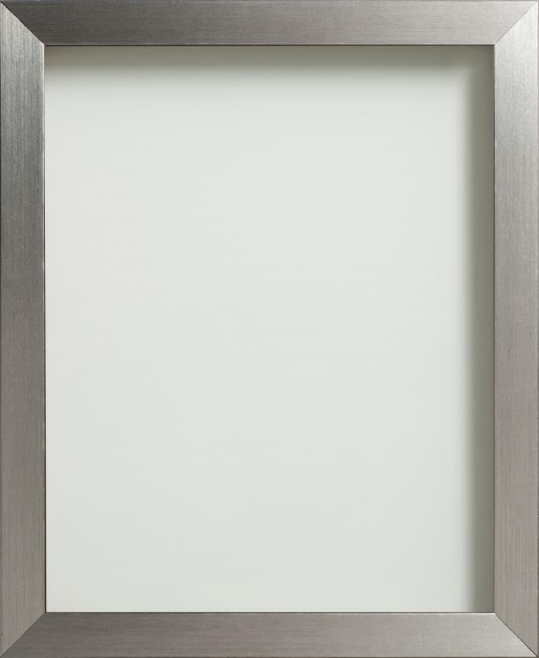Frame Company Simpson Range Silver Picture Photo Frame, 12x12 inch *Choice of Sizes and Colours* Fitted with Real Glass