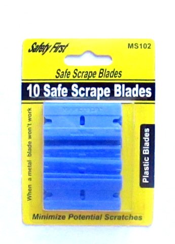 10 Plastic Double Edged Razor Blades Polycarbonate