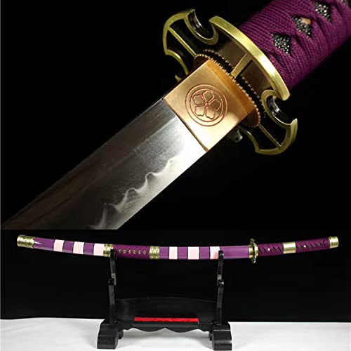 Fully Handmade Roronoa Zoro Anime Swords Nidai Kitetsu Knife One Piece
