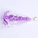 NWDoll Crystal Jellies - TPE Butt Plug Massagers - Ribbed Dildo/Anal Plug - For Beginners (Purple)
