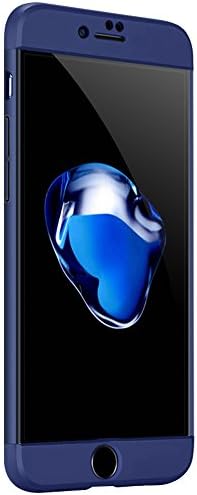 iPhone 6/6S Plus Case, 3 in 1 Double Dip 360°Full Protection Ultra Slim Hard PC Cover Case for Apple iPhone 6/6S Plus-Blue