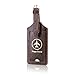 ACdream Luggage Tags 2 Pack, Leather Suitcase Tags Identifiers, Cute Cruise ID Labels with Privacy Cover fits on Backpack, Travel Bag, for Women, Men, Adults, Kids, Coffee