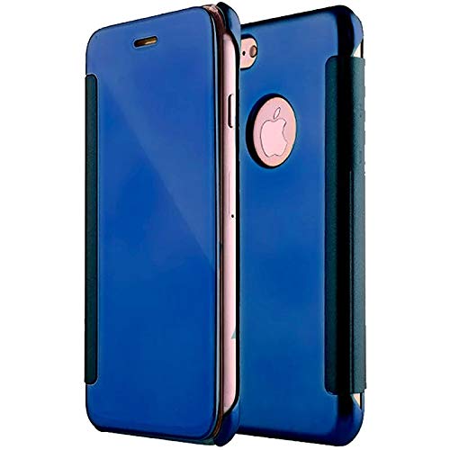 Cool Flip Cover Case for iPhone 7/8 / SE (2020) / SE (2022) Clear View Blue