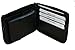 Paul & Taylor Black Leather Zip Around Bifold ID Wallet