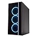 Periphio Gaming Desktop Computer Tower PC, Intel Quad Core i5 3.1GHz, 8GB RAM, 128GB SSD + 1TB 7200 RPM HDD, Windows 10, GeForce GTX 1650 4GB Overclocked Edition Graphics Card RGB HDMI Wi-Fi (Renewed)