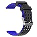 MORETEK Quick Release Watch Band Silicone Sport Wrist Bands Women Men Strap for Smartwatch 18mm 20mm 22mm