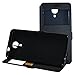 Mama Mouth Ultra Thin HD View Window Flip Stand View for Blu Life One X2 L0091UU - W-Black