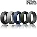 OKELA Silicone Wedding Rings, Premium Medical Grade Silicone Wedding Bands for Active Men/Women, Comfortable and Non-Toxic Rubber Ring for Daily Wear, Work, Travel, Fitness