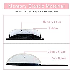 Memory Foam Set Keyboard Wrist Rest Pad & Mouse
