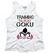 Training to Beat Goku Super Nerdy Ninja Tank Top White
