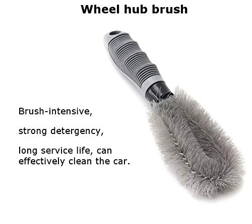 Car Cleaning Tools Kit Vehicle Tire Brush Wash Mitt Sponge Wax Applicator Microfiber Cloths Window Water Blade Brush Automotive Care Towel Sponge Rag - Thumbnail 3