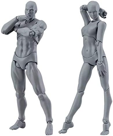 Drawing Figures,Mosunx Artists Action Figure Model Human Mannequin Man Woman Set (Multicolor)