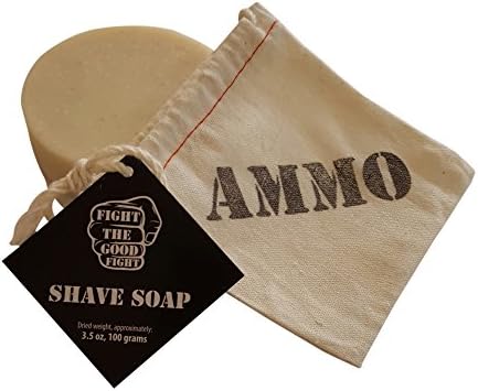 Organic Shave Soap 2 Pack By FIGHT THE GOOD FIGHT. Pure All Natural Organic Shave Soap With Organic Coconut &amp; Organic Avocado Oils. Fresh Bamboo Scent!