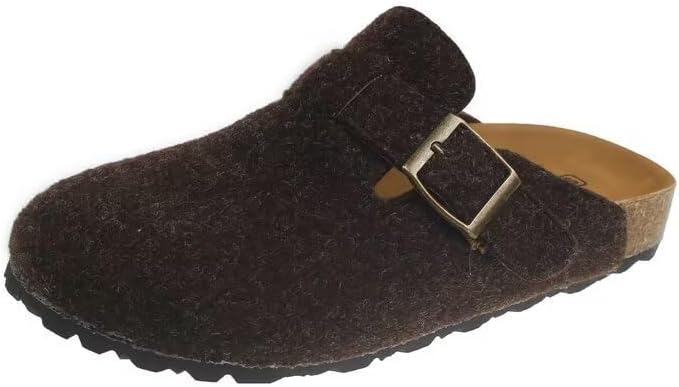 Amazon.com | Birkenstock Boston Shearling Suede Leather  display picture 1