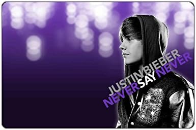 TBY Justin Bieber Never Say Never outdoor/indoor machine-washable custom doormat rug 18x30 inch