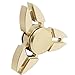 Whoishe Metal Tri Hand Spinner Fidget Toy EDC Fidget Spinner with Ultra Fast Bearings Great Gift for killing Time (Color Golden)