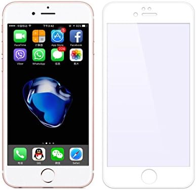 iPhone 7 Plus Screen Protector, VIUME Full Coverage 3D Touch Compatible Tempered Glass Screen Protector for Apple iPhone 7 Plus (White)
