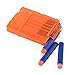Bullet Clips, Yamix 4 Pack 6 Bullets Dart Gun Clips Ammo Cartridge Magazine Clip For nerf n-strike elite blaster kid's toy gun - Transparent Red
