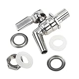 Stainless Steel Faucet Tap for Home Brew Barrel Fermenter Wine Beer Beverage Juice Dispenser Spigot Drink Fridge Kegs 3/8'' (3/8'')