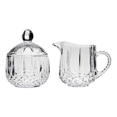 image for STUDIO SILVERSMITHS Medea Sugar and Creamer Set, Clear
