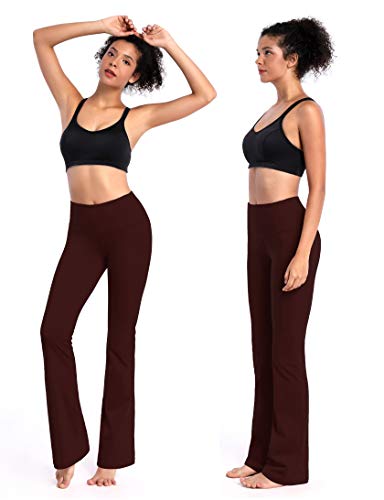 BUBBLELIME 29"/31"/33"/35"/37" Inseam Bootcut Yoga Pants High Waist Moisture Wicking Long Bootleg