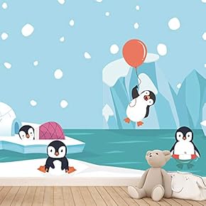 signwin Wall Mural Cute Animals Removable Self-Adhesive Wallpaper...