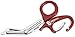 EMT Trauma Shears with Carabiner - Stainless Steel Bandage Scissors for Surgical, Medical & Nursing Purposes - Sharp Curved 2-pack is Perfect for EMS, Doctors, Nurses, Cutting Bandages [Red]