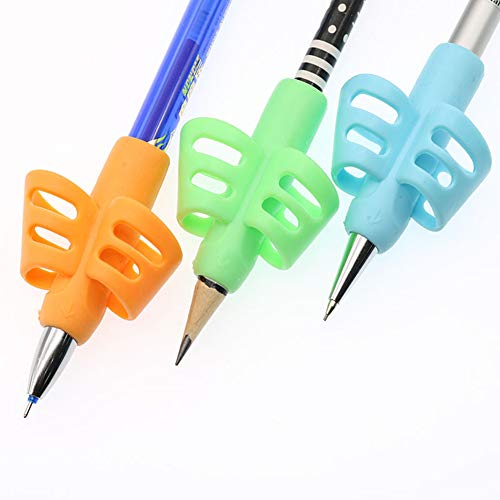 Two-Finger Pencil Grip, 2018 New Design Breakthrough Training and Cultivate Children Pencil Holder Pen Writing Aid Grip Posture Correction Tool 3PCS/Set Children Stationery Gift. - Thumbnail 3