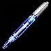 FlashingBlinkyLights Plastic Light Up Multicolor LED Pen with Silver Barrel