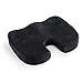 YOUMAKO Memory Foam Seat Cushion for Office and Auto,Helps in the Relief of Back, Sciatica and Tail Bone Pain (Black)