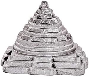 Krishna Gems Parad/Mercury Sri Yantra/Shree Yantra 100 grms with Blessings, Hinduism for Pujan, Worship