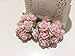 100 Pcs Hight Quality Pink Color #002 Mulberry Paper Flowers of Wedding Roses : 20mm.
