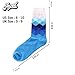 JOGAL Mens Color Dress Socks Funny Colorful Rainbow Argyle High Fun Sock,Multicolors,One Size (5 Pack)