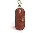 Upgraded Version of Simple Multifunctional Leather Key Organizer Door Key Car Key Case Handcrafted Key Holder with Keyring