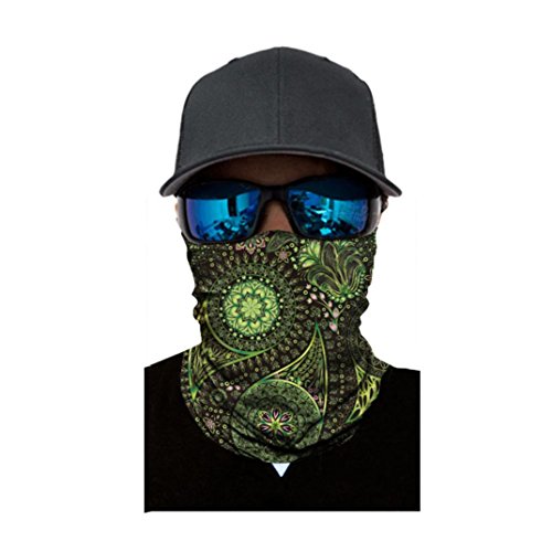 Shybuy Cycling Fishing Mask Headwear Works as Fishing Sun Mask, Face Shield, Neck Gaiter, Headband, Bandana, Balaclava (C, 25CM X 50CM)