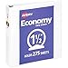 Avery 1.5" Economy View 3 Ring Binder, Round Ring, Holds 8.5" x 11" Paper, 1 White Binder (5726) primary