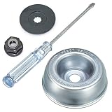 Gardening Machine Lawnmover Stihl Blade Adapter Kit- Thrust Washer, Rider Plate, Collar Nut, Maintenance Screwdriver, Blade Adapter Attachment Maintenance Kit for Stihl String Trimmers Brush Cutter