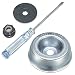 Gardening Machine Lawnmover Stihl Blade Adapter Kit- Thrust Washer, Rider Plate, Collar Nut, Maintenance Screwdriver, Blade Adapter Attachment Maintenance Kit for Stihl String Trimmers Brush Cutter