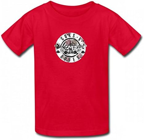 ZMOPOO Guns N' Roses Floral Bullet Beautiful Tshirt Printed Cotton T-Shirts Tops Logo Best Quality Boy Girl Tee Red