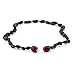 Baltic Amber Teething Necklace Gift Set + FREE Silicone Teething Pendant ($15 Value) Handcrafted, 100% USA Lab-Tested Authentic Amber - Natural Teething Pain Relief (Unisex - Cherry - 12.5 Inches)