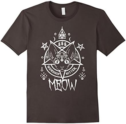 Men's Egyptian Cat T-shirt  Medium Asphalt