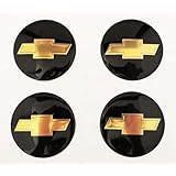 Haocc Loud 56.5mm Chevrolet Wheel Center Cover Sticker Emblem Badge Wheel Hub Caps Centre Cover Black for Chevrolet Cruze Sil