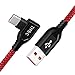 OnePlus 6/ 6T Charger Cable, COOYA Right Angle Design OnePlus Dash Charge Cable, 90 Degree Fast Charging Dash Cable Charging Rapidly Compatible with OnePlus 6T/ 6/ 5T/ 5/ 3T/ 3 for Playing Games 6.6FT