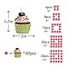 Sumerflos Acrylic Cupcake Stand with LED Light - 5 Tier Square Clear Dessert Tree Tower - Wedding, Party, and Baby Shower Cake Pastry Display Holder (Warm)