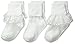 Trimfit Little Girls' Lace Wardrobe On Single Cuff Socks 3-Pack